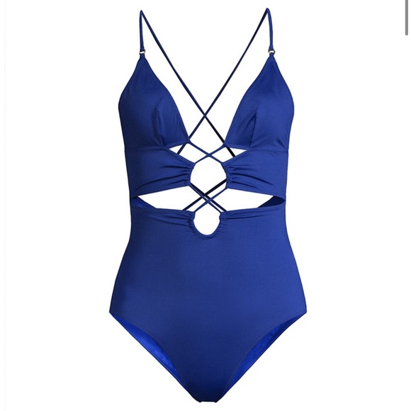 Stella McCartney**Sexy Blue Monokini One-Piece**Small $485 NWT - Picture 2 of 6